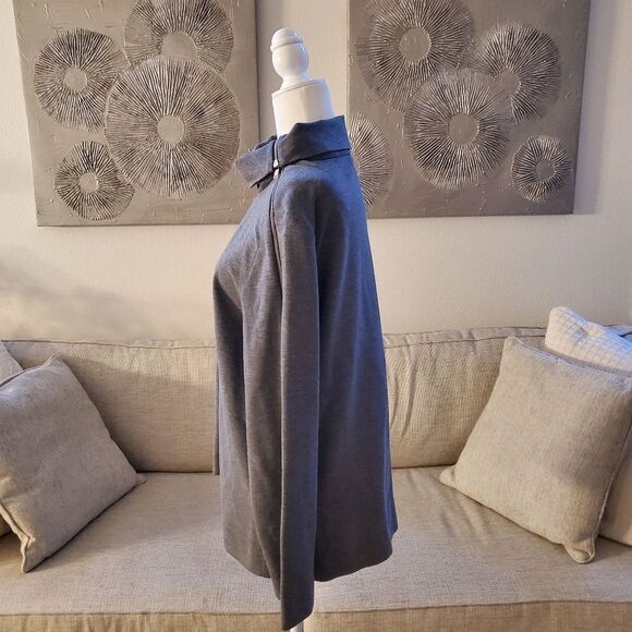 ✨COS✨ Funnel Neck Sleeve Zipper Top - [Size 12, Gray] - Picture 5 of 11